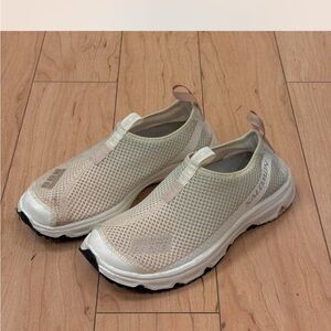 Salomon Cream Mesh Slip-On Shoes